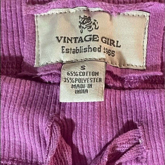 Vintage Girl Yellowstone Moose Joggers Sweatpants. Draw String Pink. Size Small - Picture 5 of 5